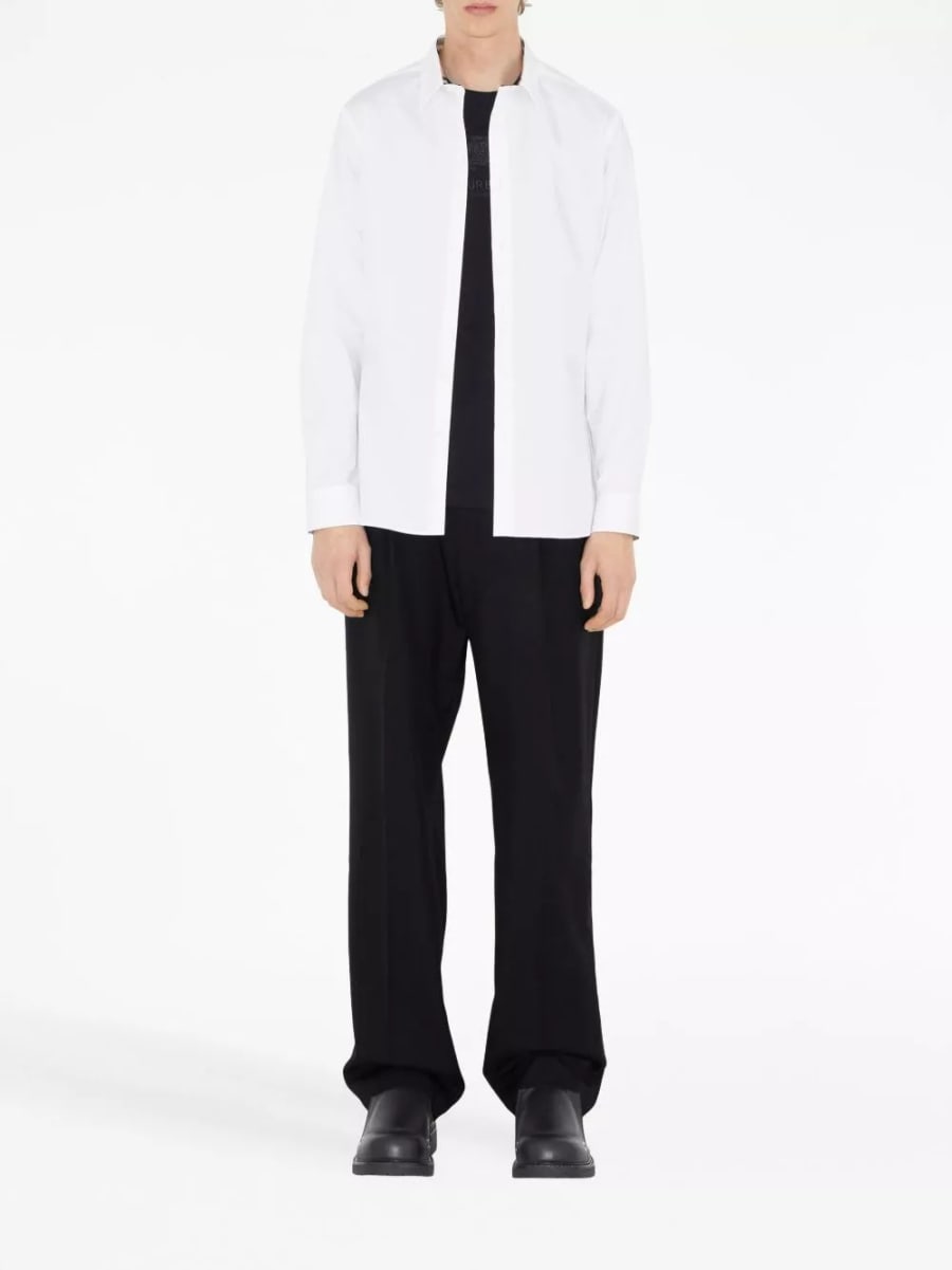 Burberry Camicia in cotone con logo EKD, view 4