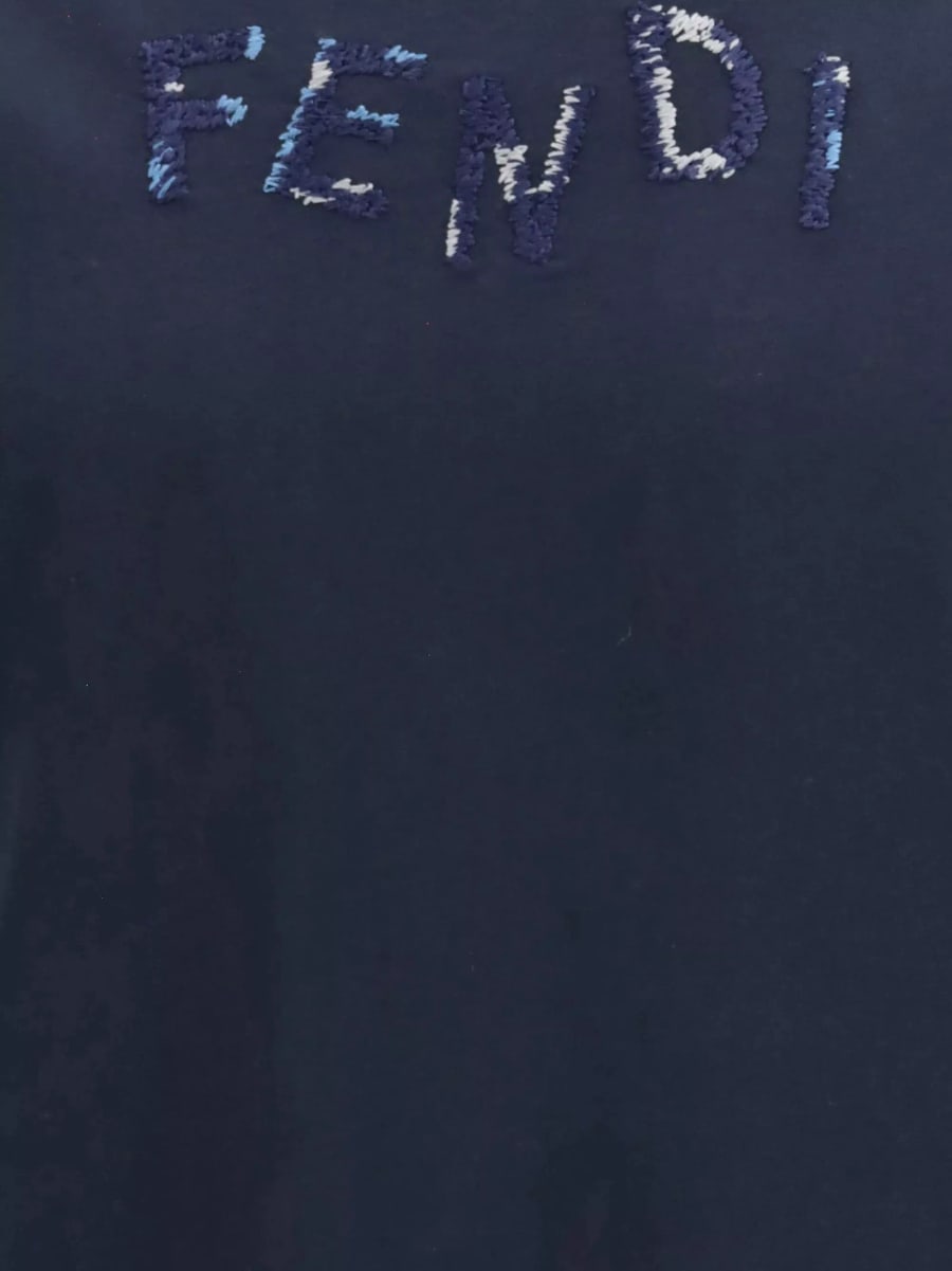 Fendi T-shirt in cotone, view 3