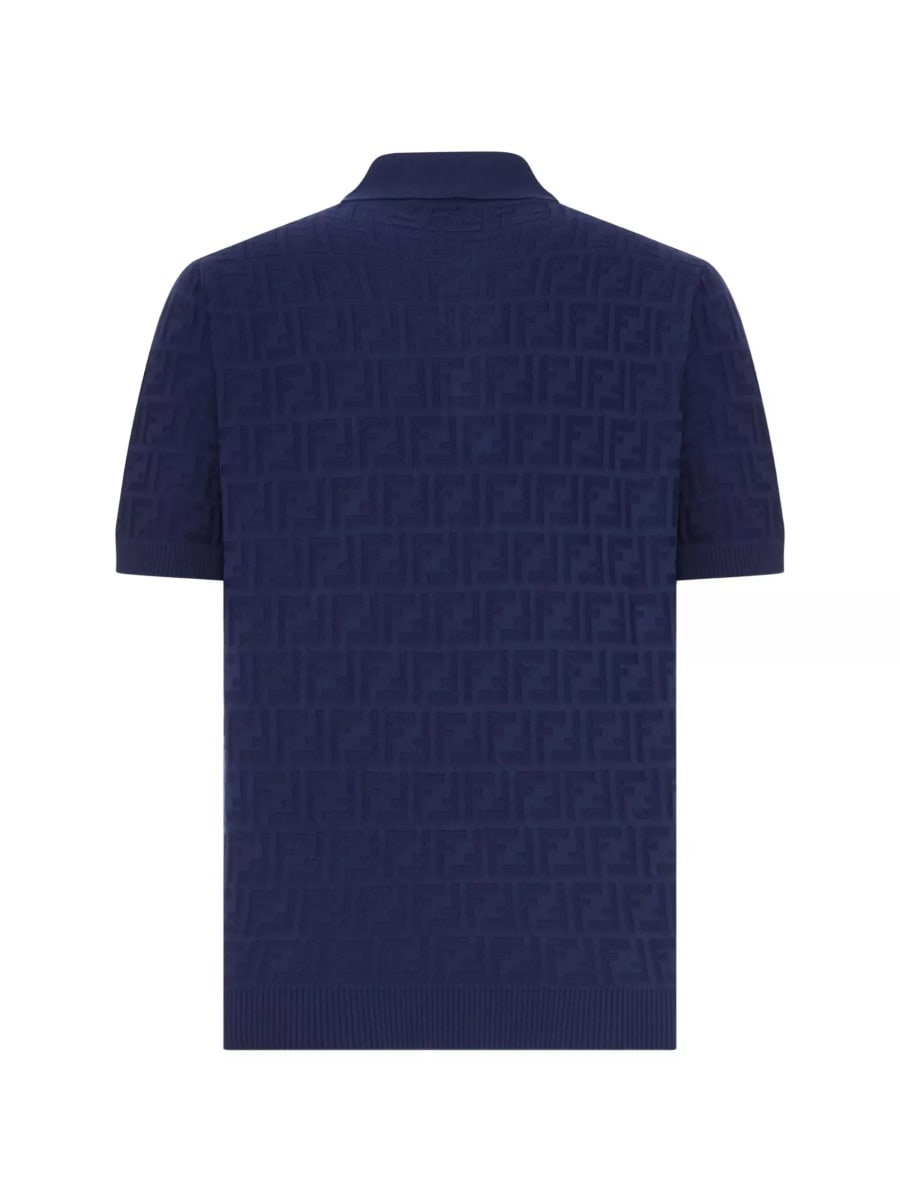 Fendi la polo in cotone, view 2