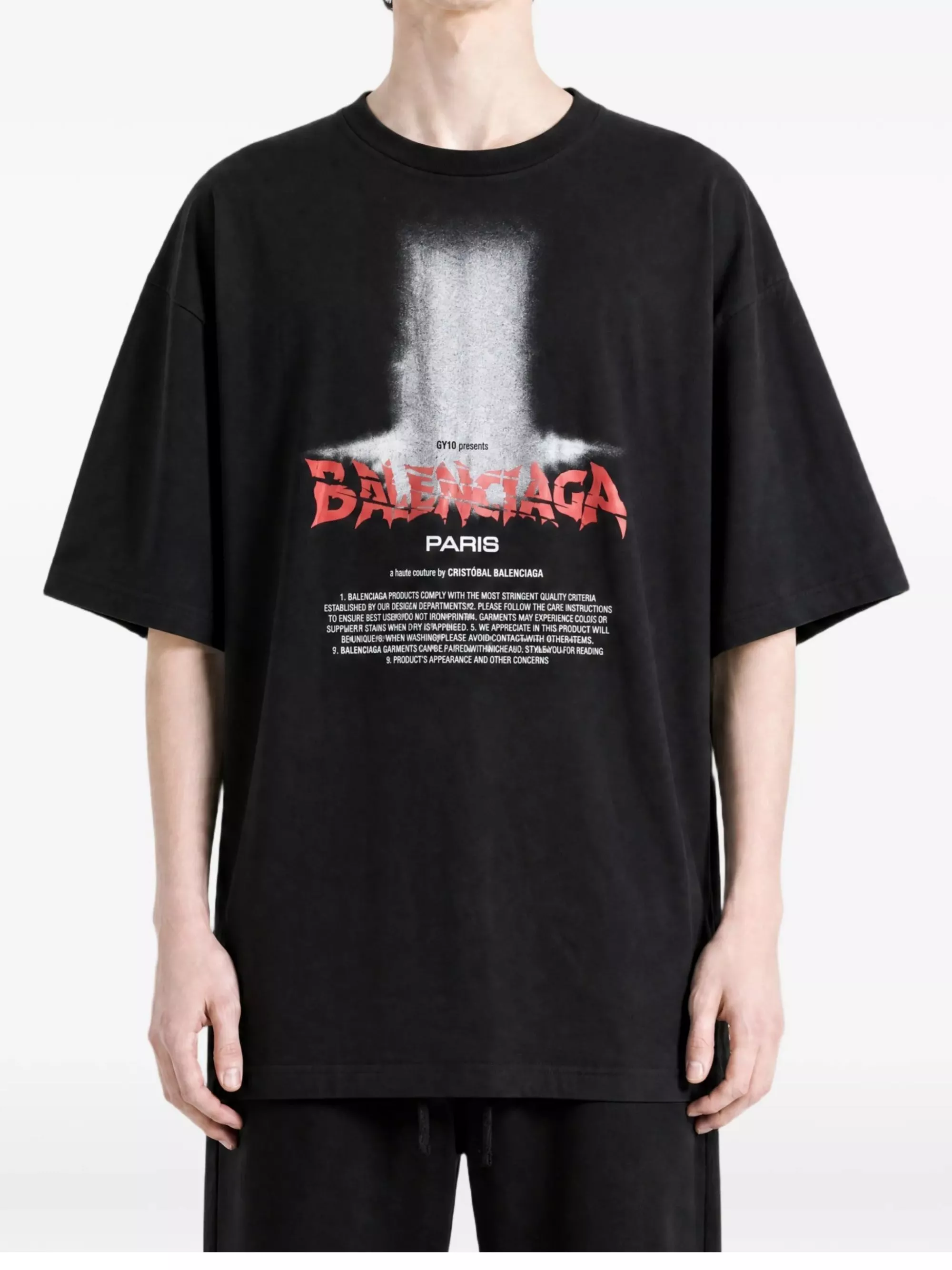 Balenciaga T-shirt Stampata, view 2