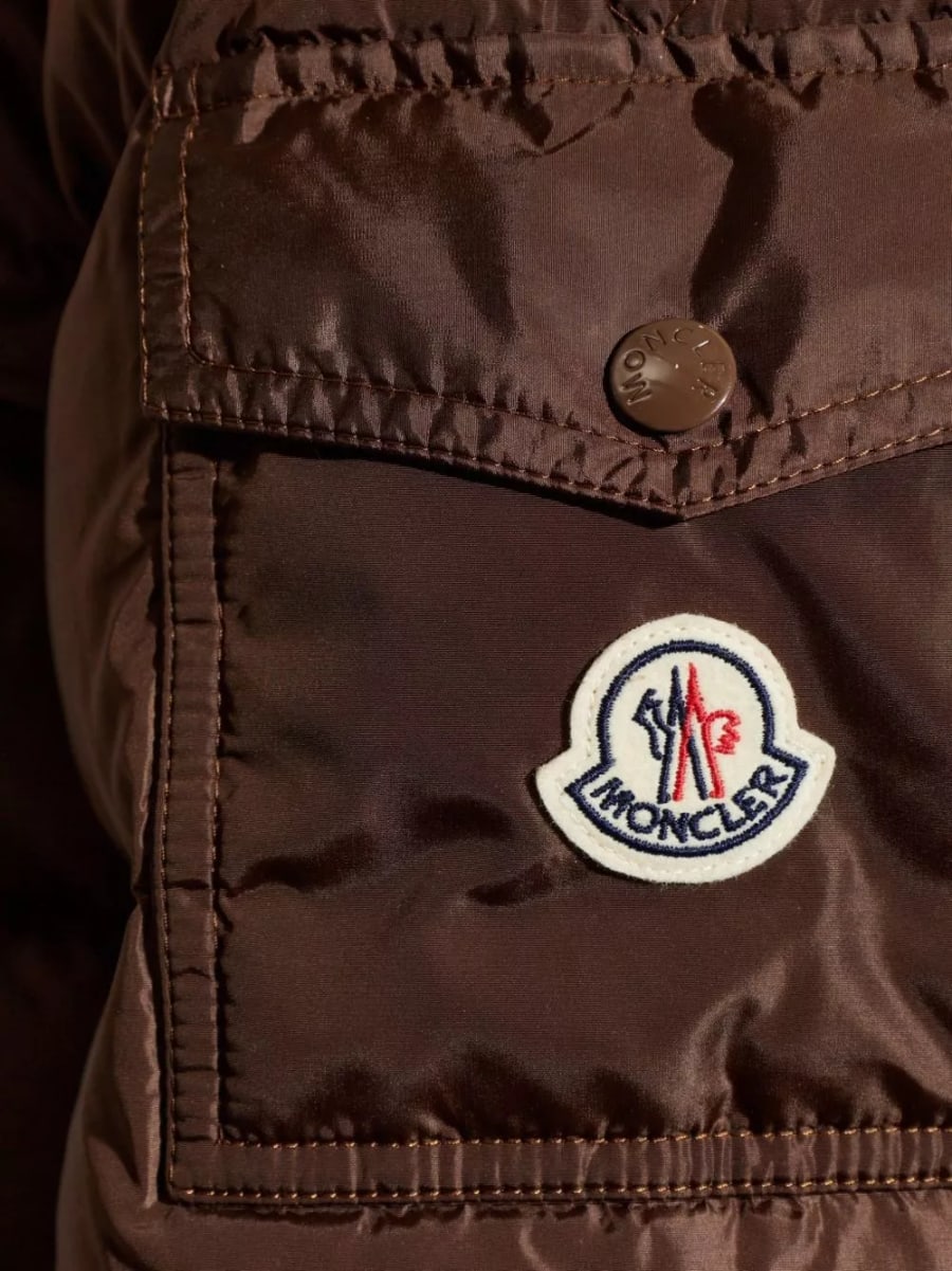 Moncler Giacca corta in piuma Maya, view 4