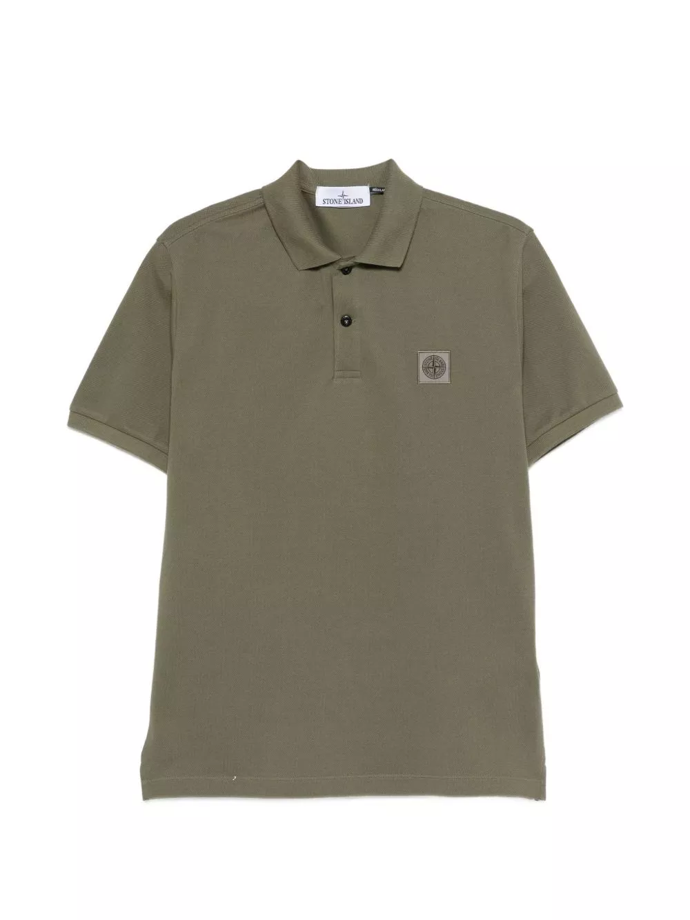 Stone Island logo la polo in cotone