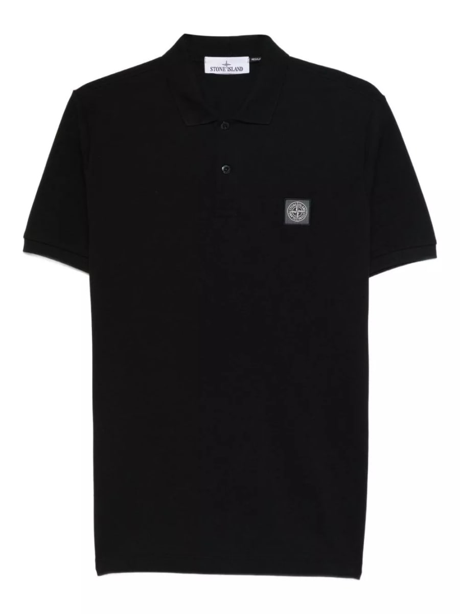Stone Island la polo in cotone con logo