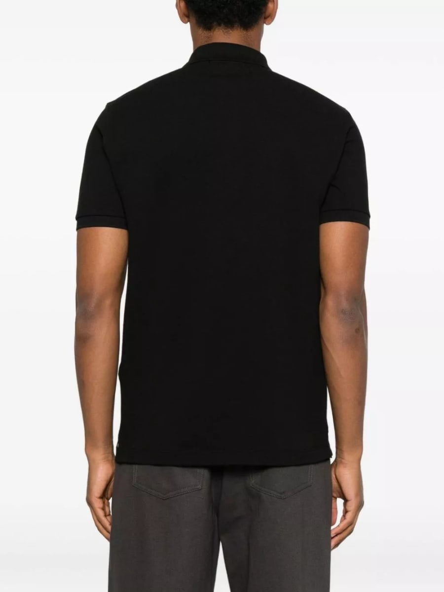 Stone Island la polo in cotone con logo, view 2