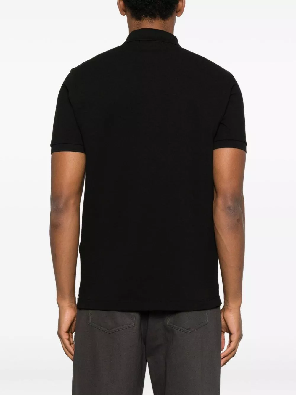 Stone Island la polo in cotone con logo, view 2