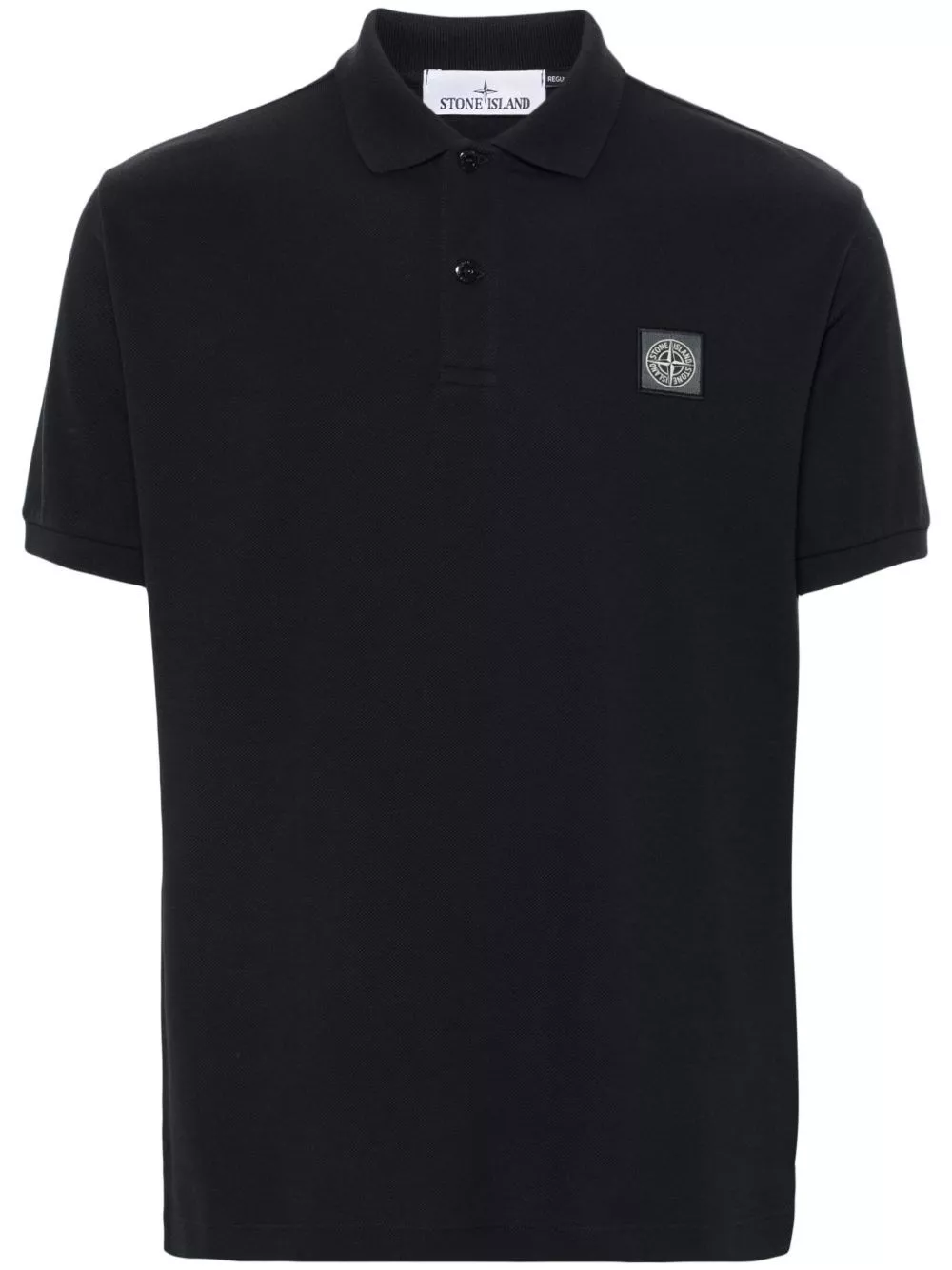 Stone Island logo la polo in cotone