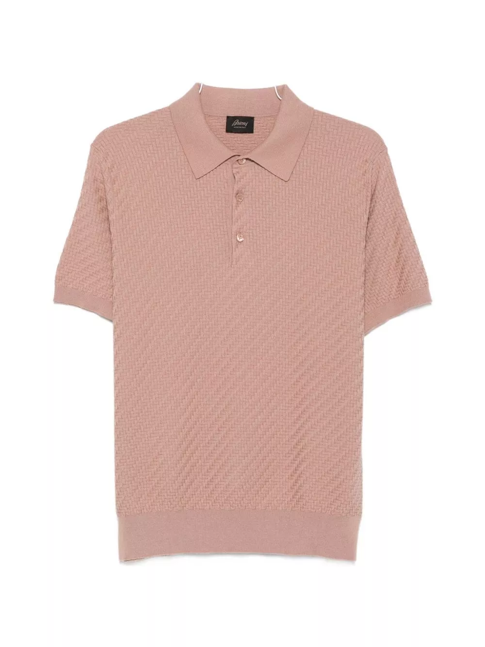 Brioni la polo in cotone e cashmere