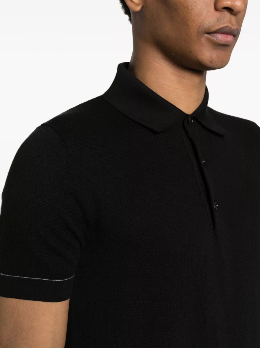 Brioni la polo in cotone, view 2