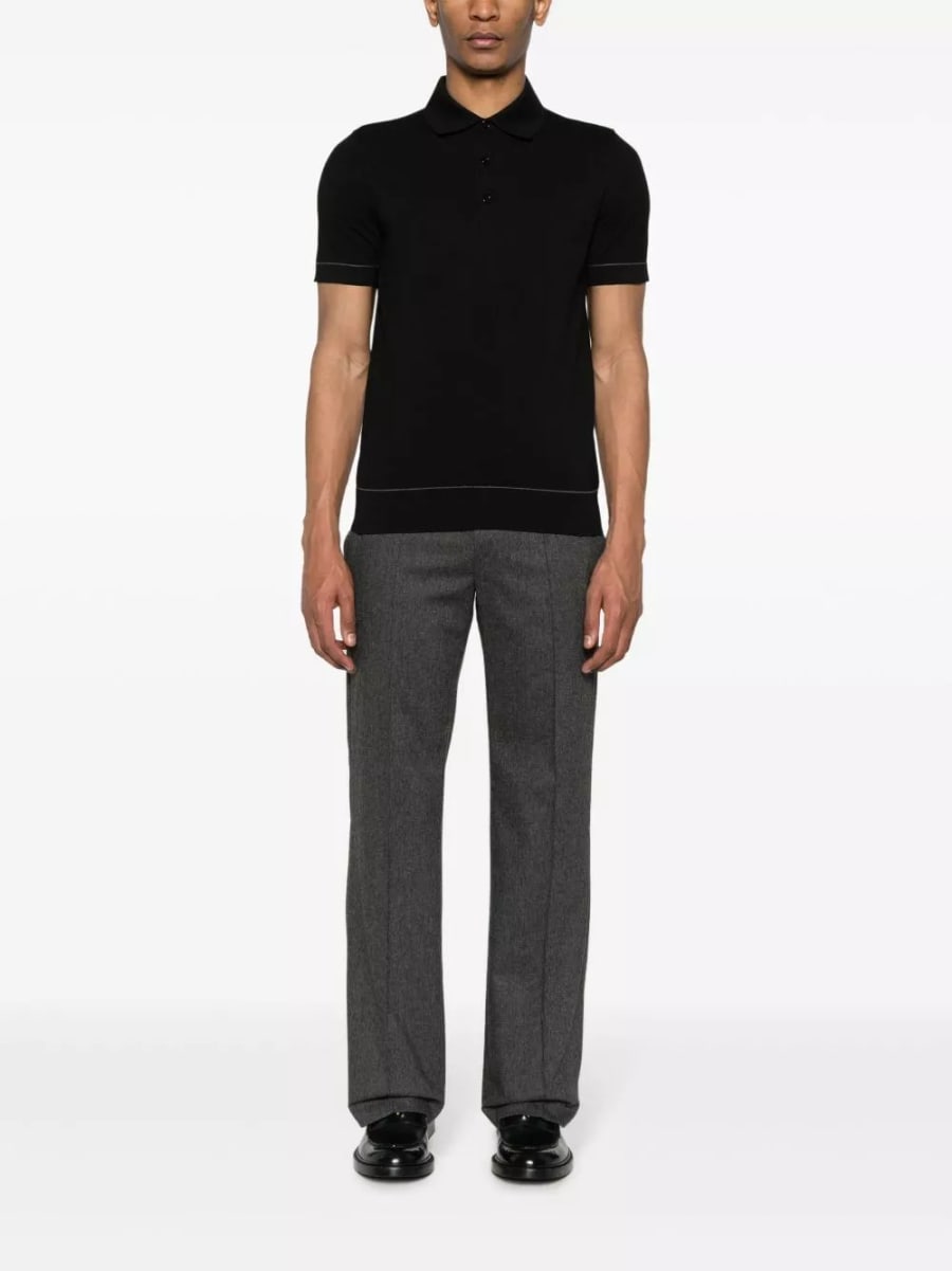 Brioni la polo in cotone, view 5