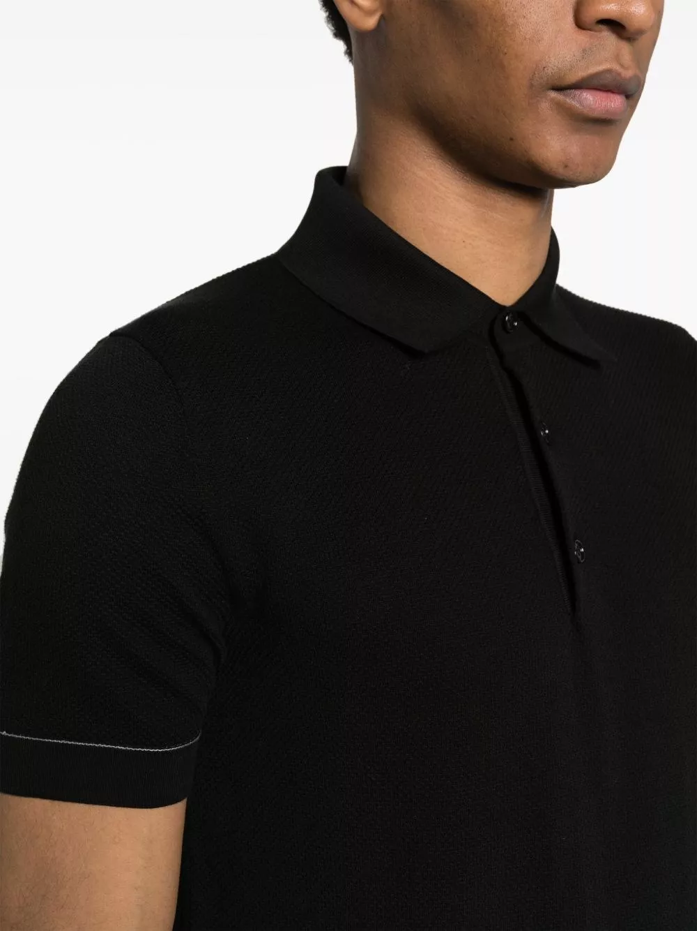 Brioni la polo in cotone, view 2