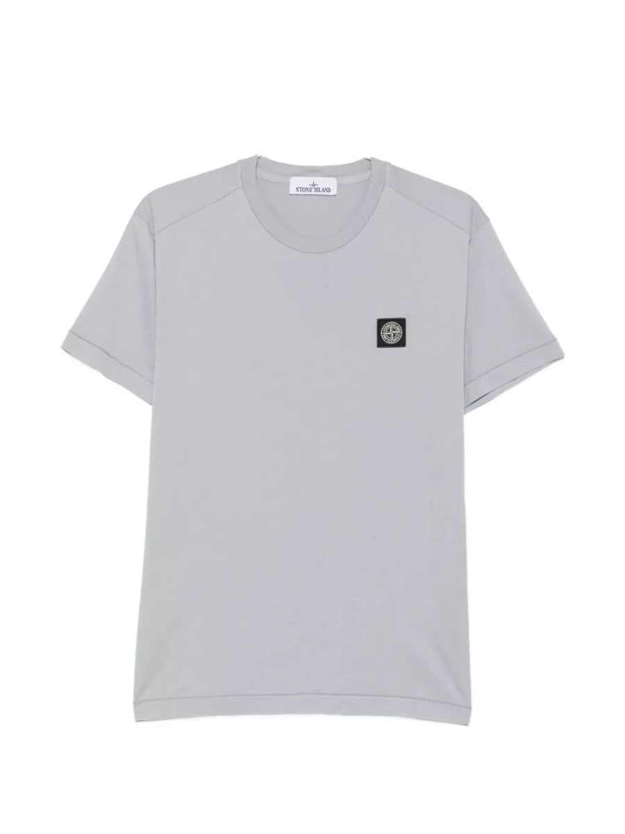 Stone Island T-shirt in cotone con logo