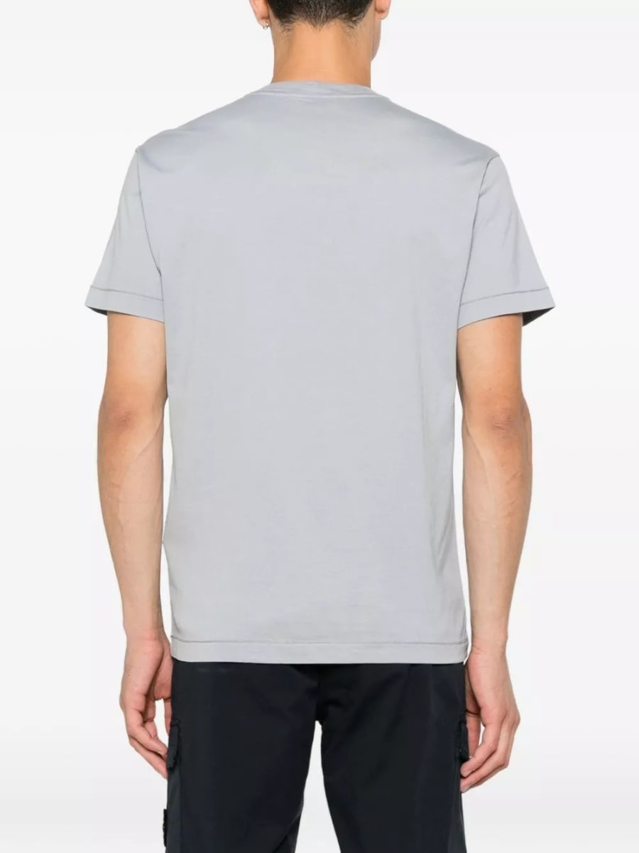 Stone Island T-shirt in cotone con logo, view 2