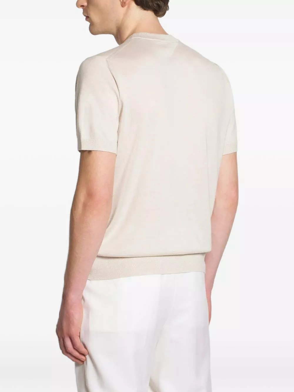 Brioni T-shirt in cashmere e seta, view 2