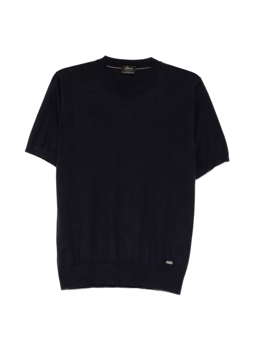 Brioni T-shirt in misto cashmere e seta