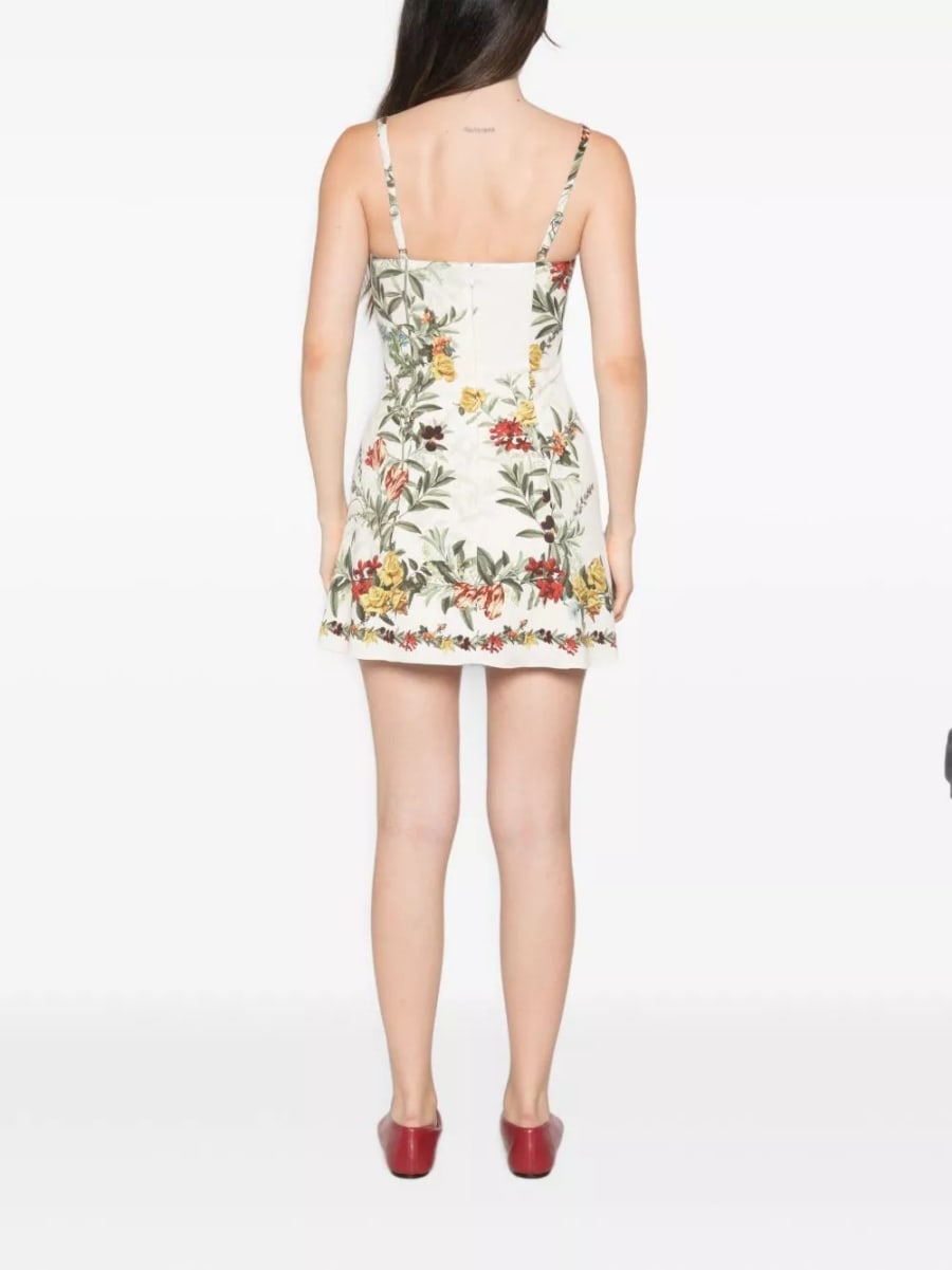 Alice+olivia Abito mini stampato, view 3
