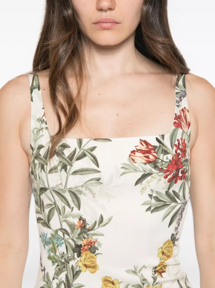 Alice+olivia Abito mini stampato, view 4