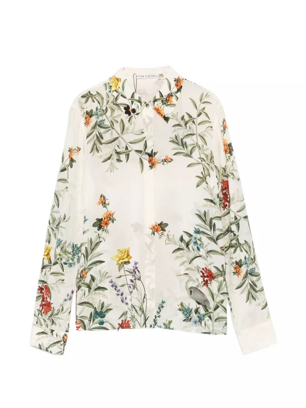 Alice+olivia Camicia di seta stampata
