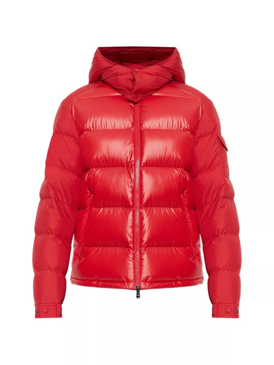 Moncler Giacca corta in piuma Maya