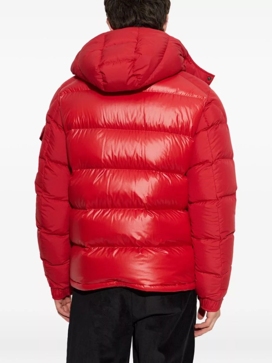 Moncler Giacca corta in piuma Maya, view 4