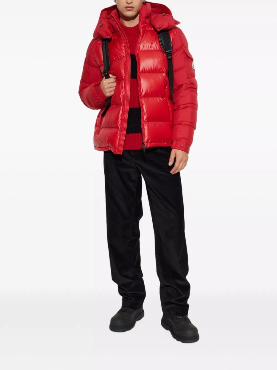Moncler Giacca corta in piuma Maya, view 5