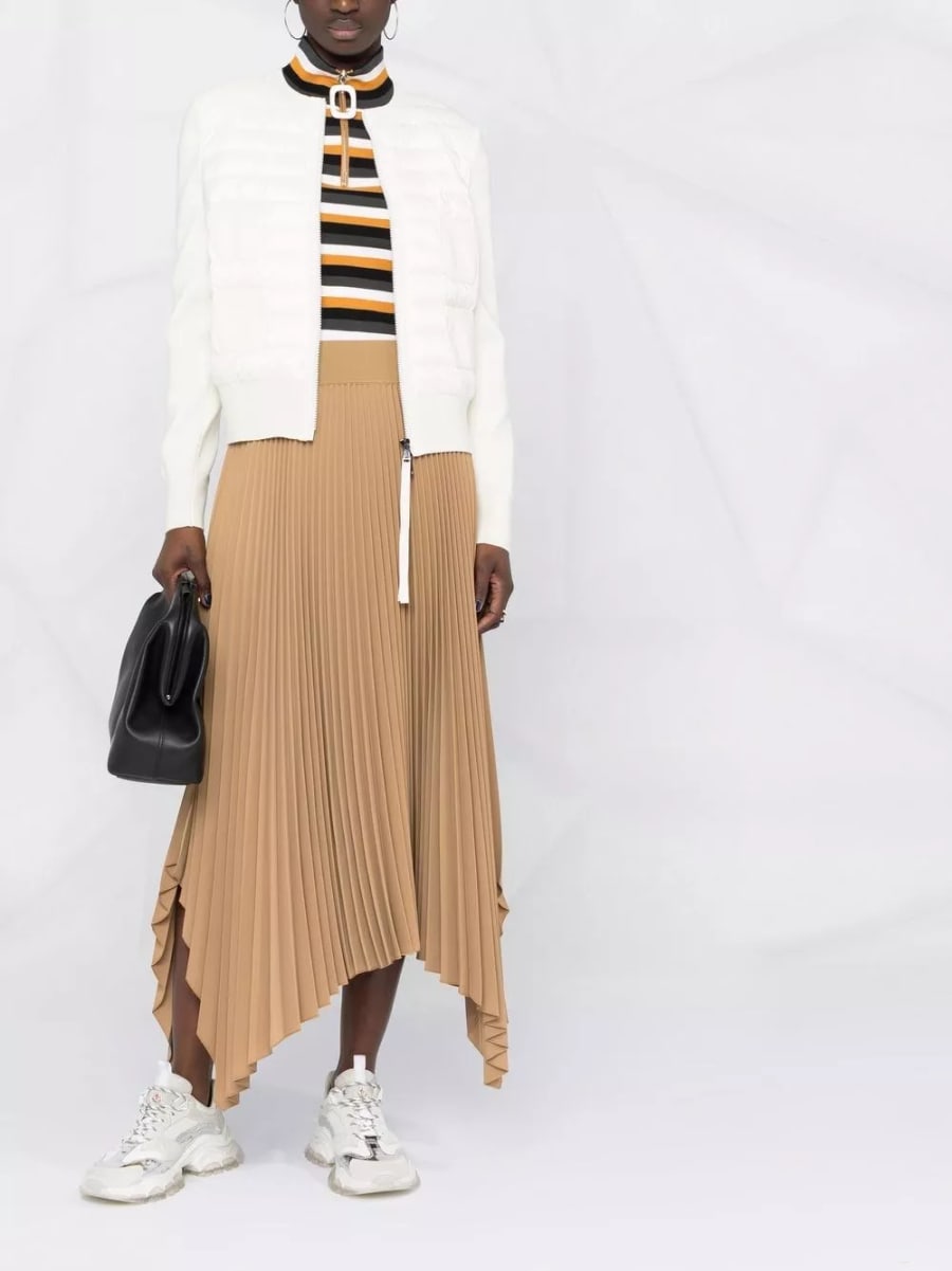 Moncler Cardigan imbottito in lana e nylon, view 6