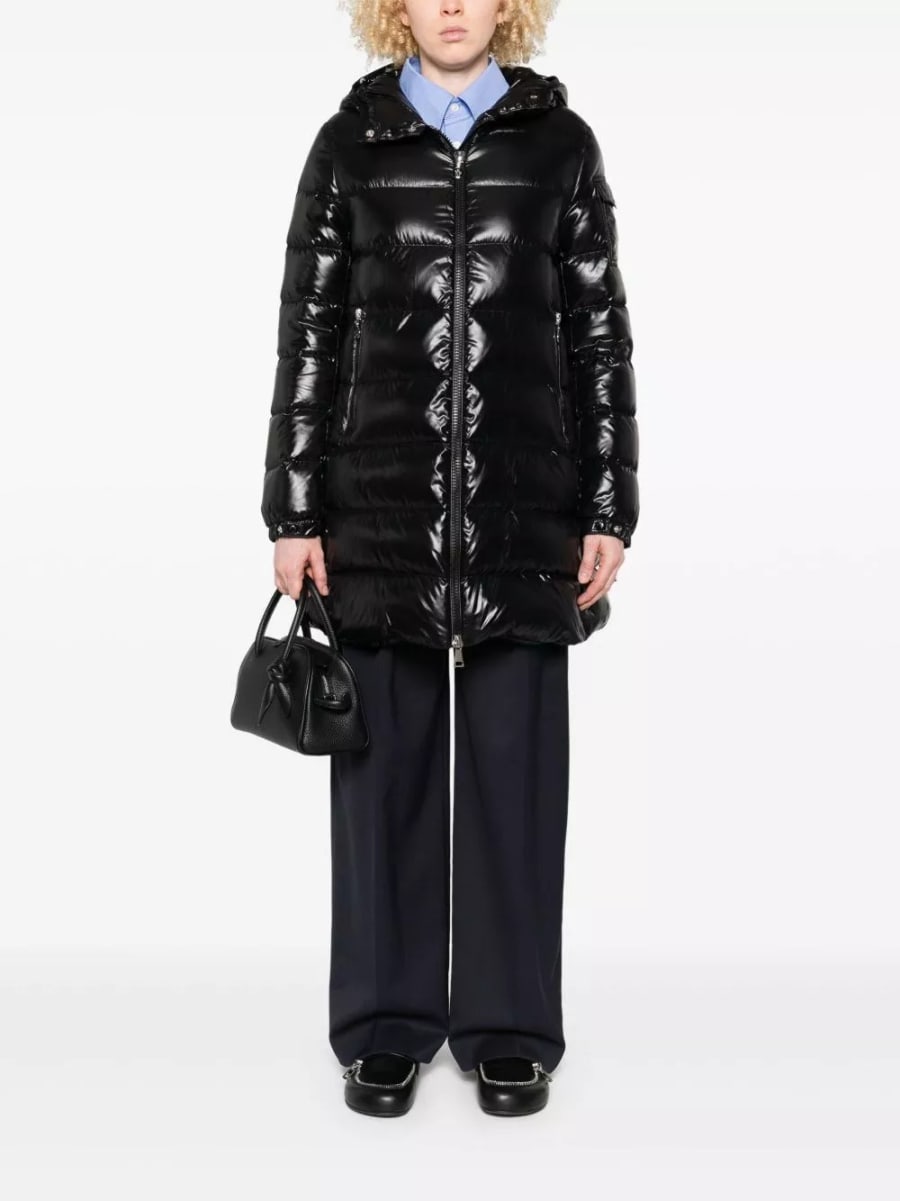 Moncler Giacca lunga in piuma Courcelles, view 2