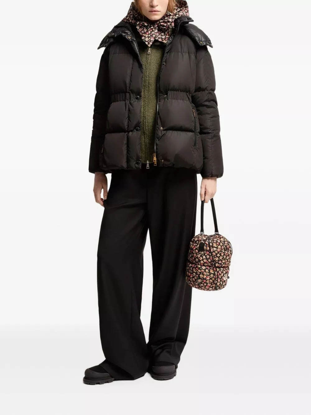 Moncler Giacca corta in piuma Agneux, view 2