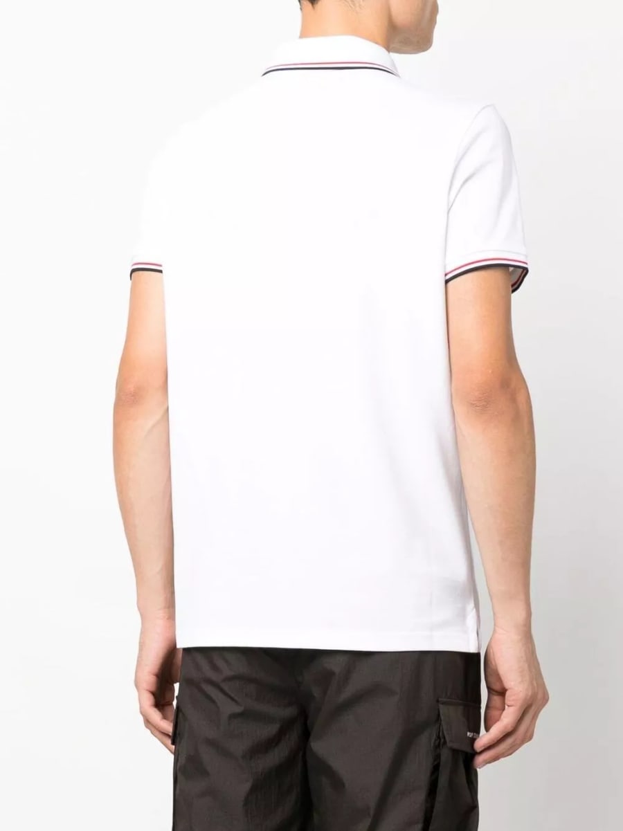 Moncler Logo la polo in cotone, view 3
