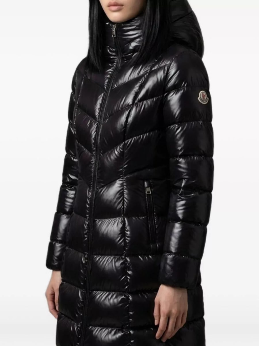 Moncler Giacca lunga in piuma Marusse, view 2