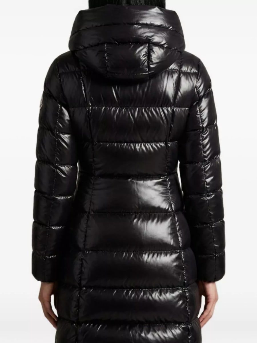 Moncler Giacca lunga in piuma Marusse, view 3