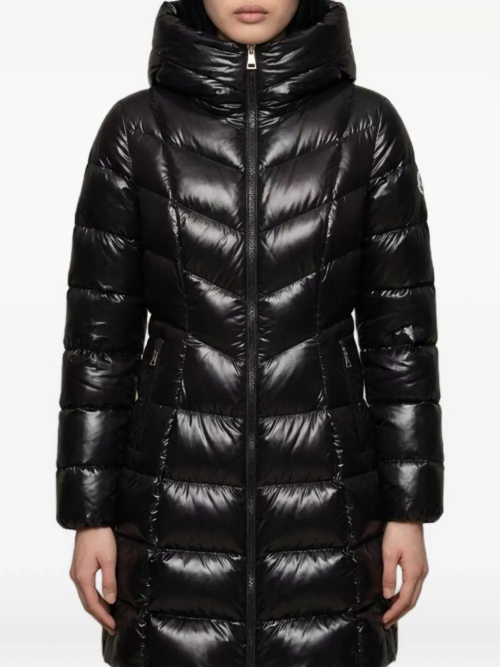 Moncler Giacca lunga in piuma Marusse