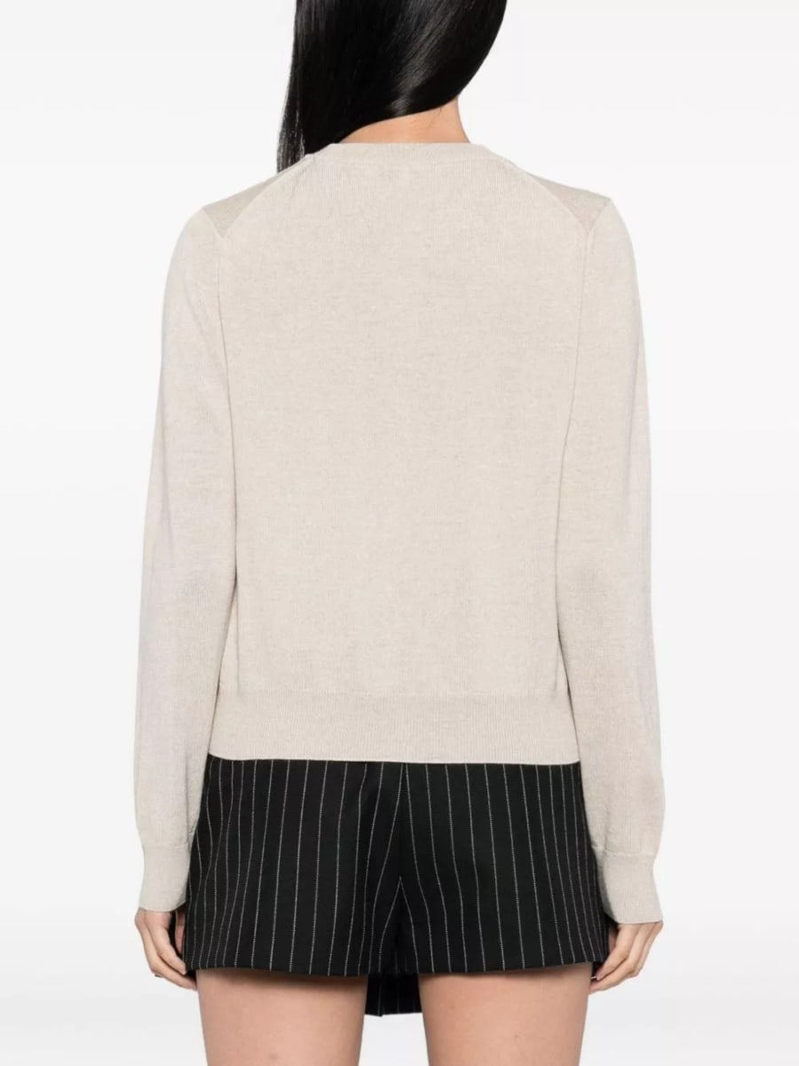 Maison kitsune' Cardigan in lana Baby Fox, view 5