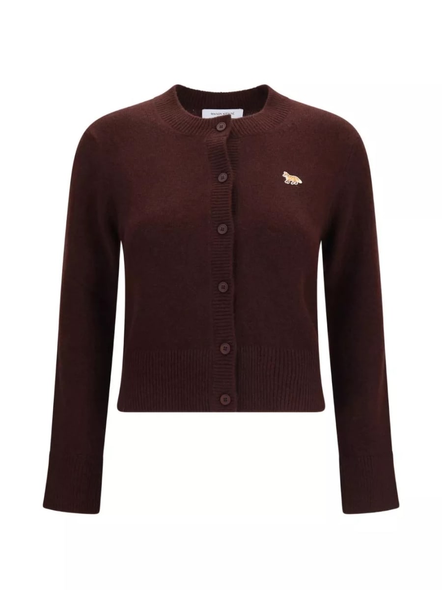 Maison kitsune' Cardigan in lana Baby Fox