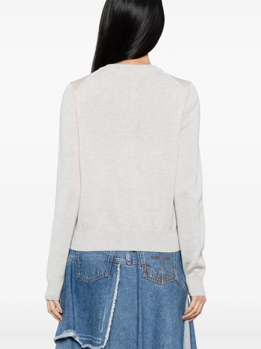 Maison kitsune' Cardigan in lana Baby Fox, view 5
