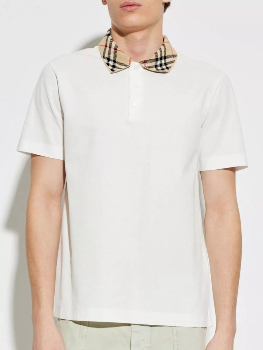 Burberry La Polo in Cotone, view 2