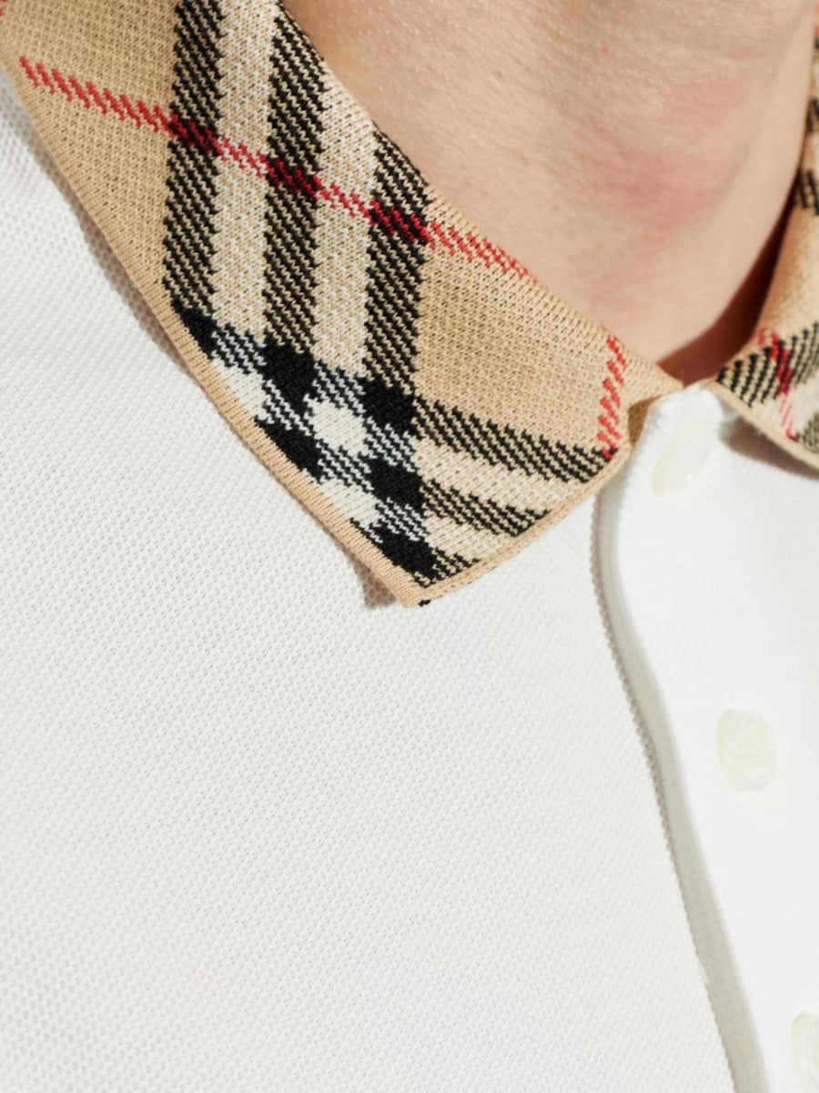 Burberry La Polo in Cotone, view 4