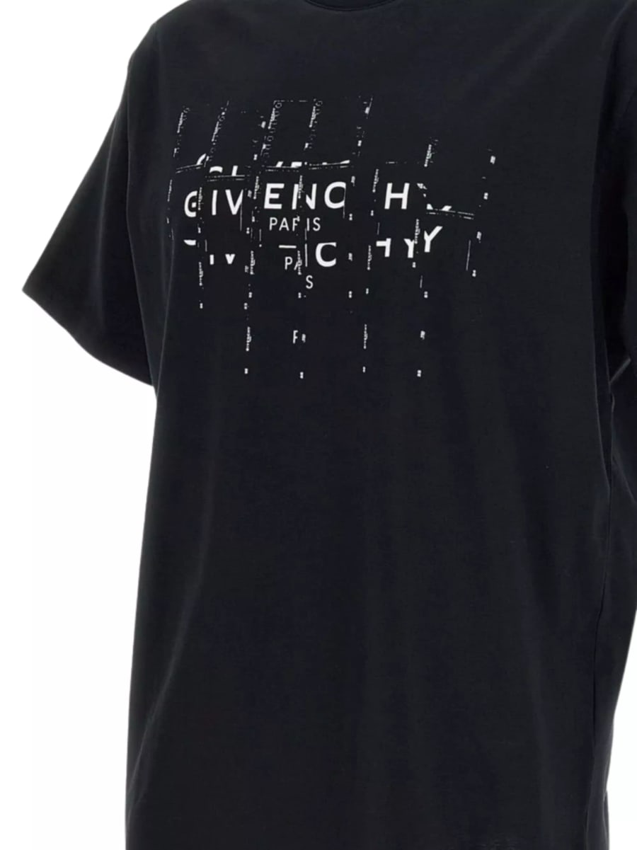 Givenchy T-shirt in cotone con logo, view 3
