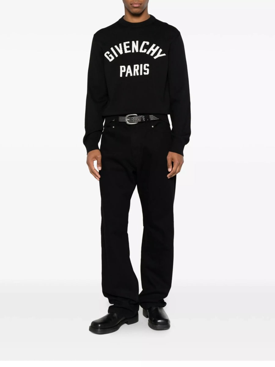 Givenchy Maglione girocollo in misto cotone, view 2