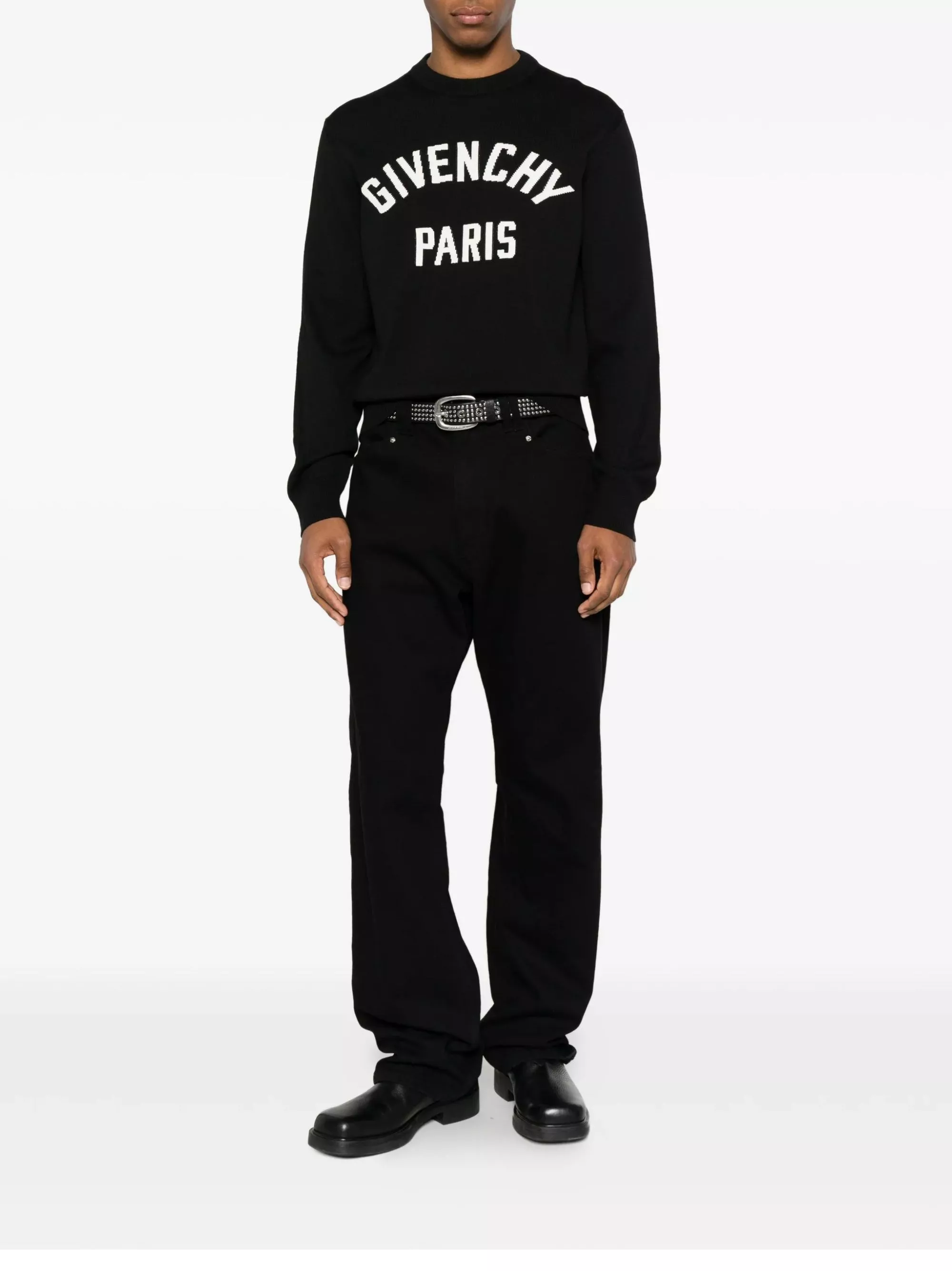 Givenchy Maglione girocollo in misto cotone, view 2