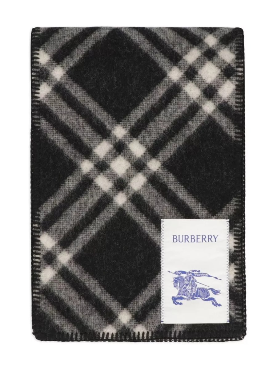 Burberry Sciarpa in lana a quadri