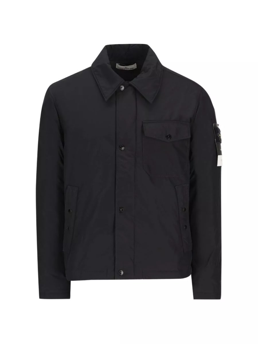Stone Island logo blouson jacket