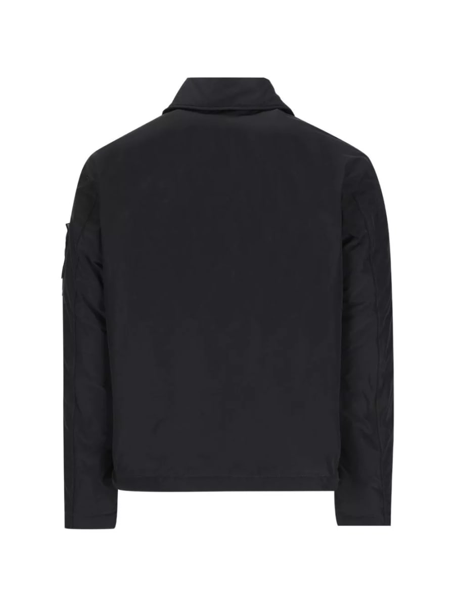 Stone Island logo blouson jacket, view 4