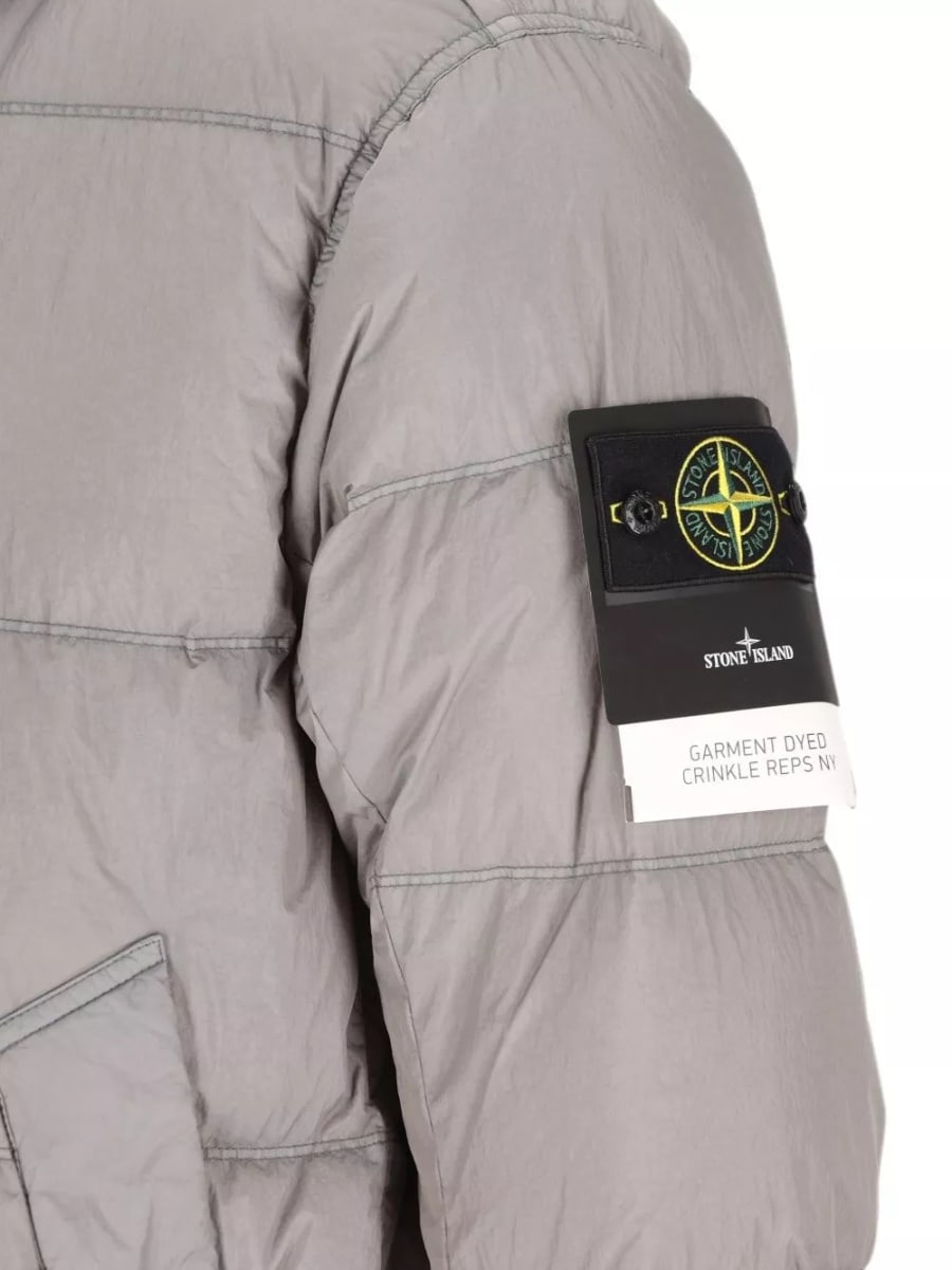 Stone Island logo nylon blouson jacket, view 2