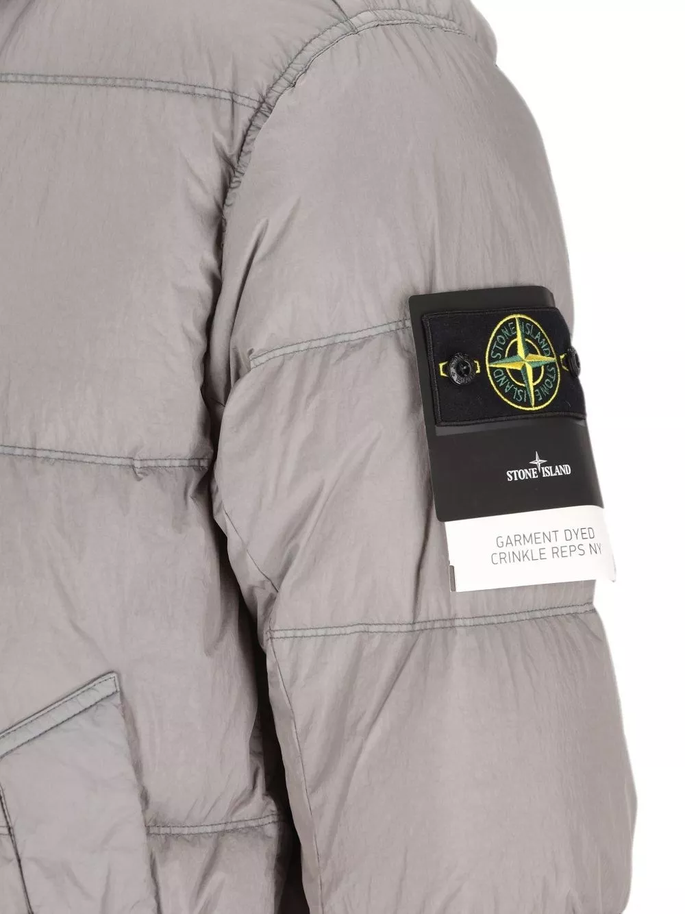 Stone Island logo nylon blouson jacket, view 2