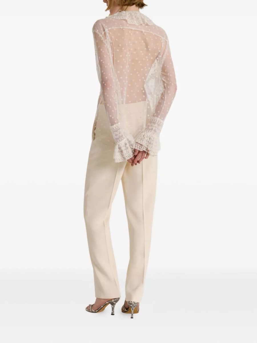 Alberta ferretti Camicia in tulle, view 4