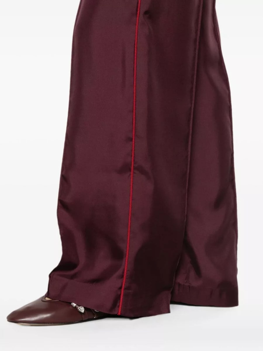 For restless sleepers Pantaloni in seta a gamba larga, view 4