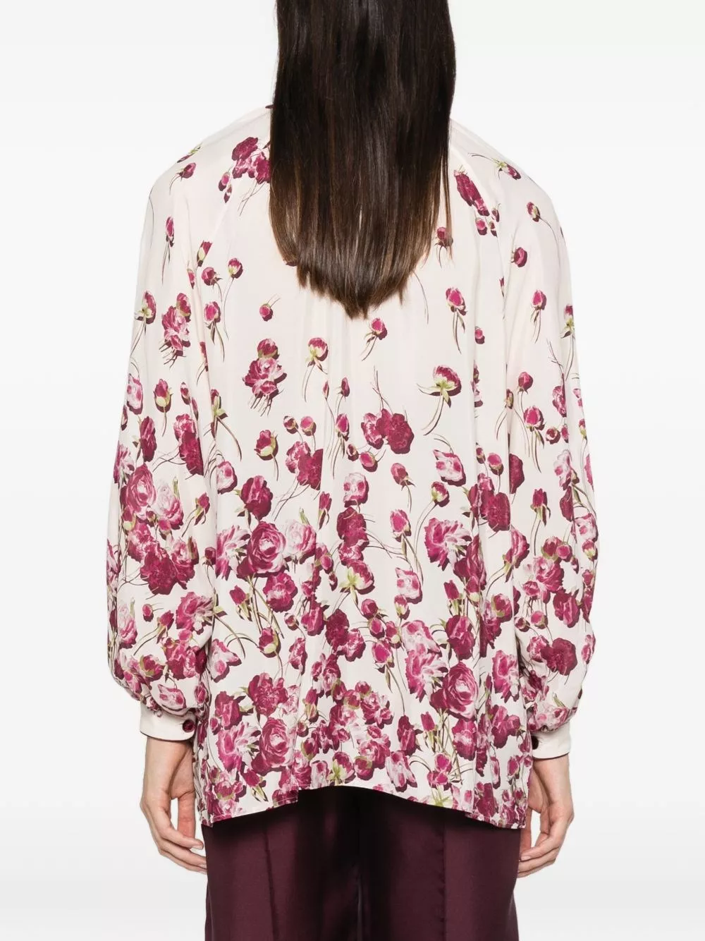 For restless sleepers Camicia in misto seta stampata, view 2
