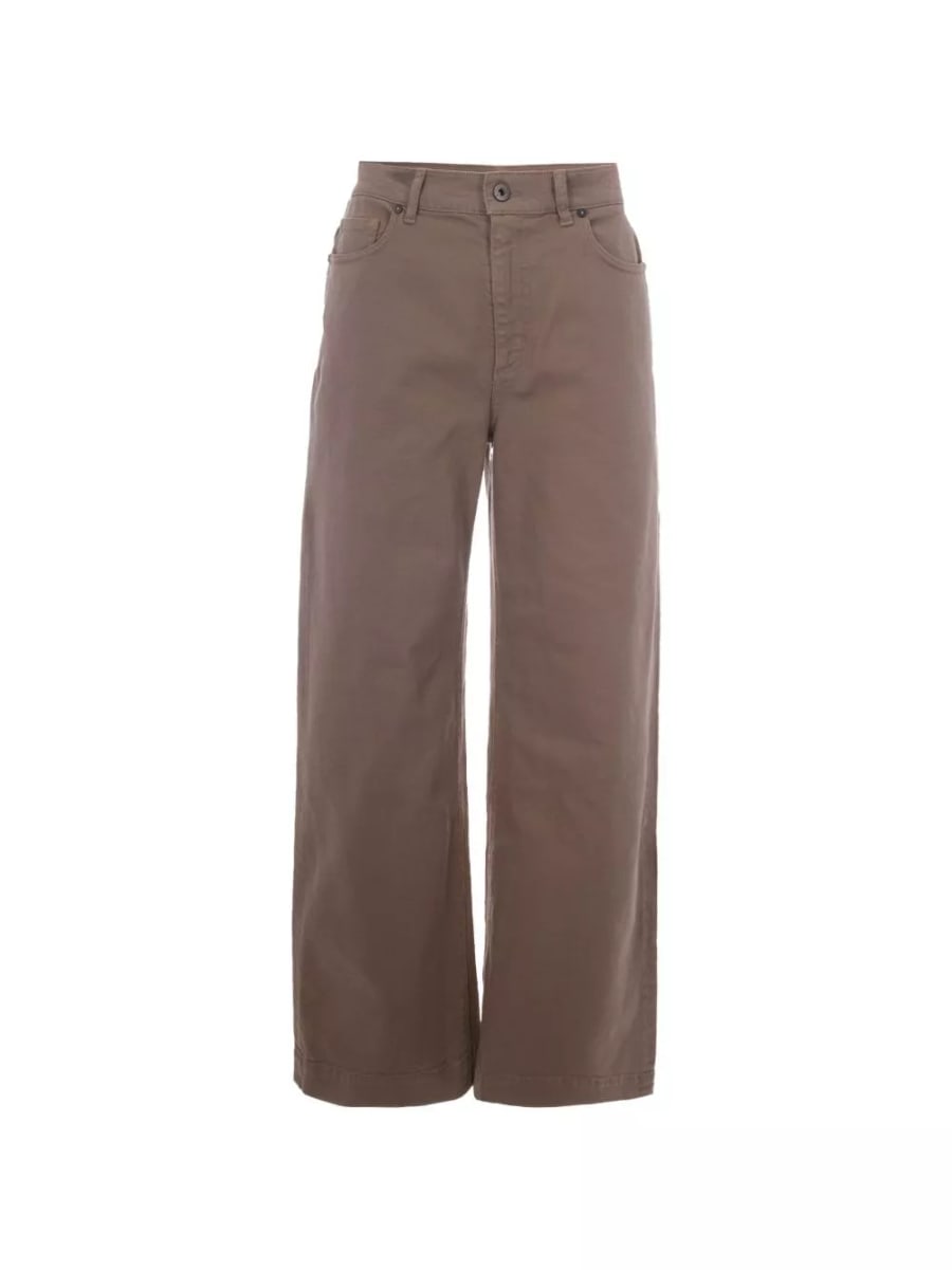 P.A.R.O.S.H. Jeans in denim a gamba larga