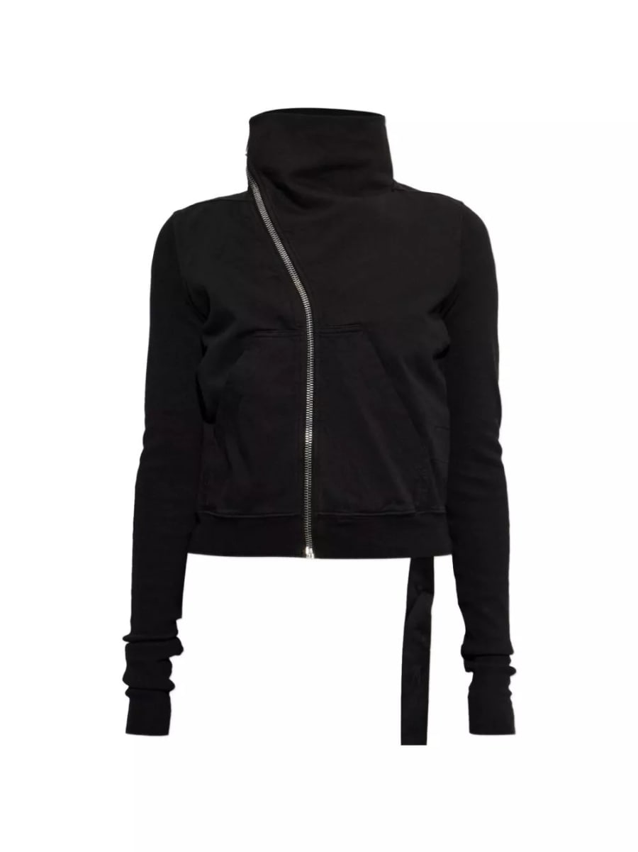 Rick Owens DRKSHDW Felpa con zip in cotone, view 4