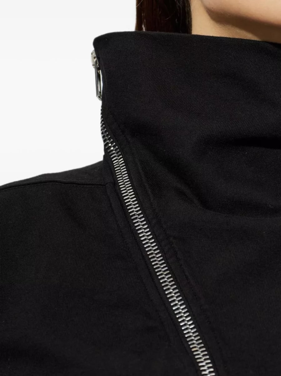 Rick Owens DRKSHDW Felpa con zip in cotone, view 5